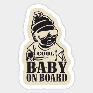 Watch Out, Cool Baby On Board Sticker